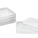 Boite de Petri en plastique carrée 120x120mm