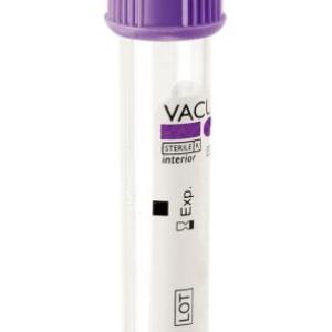 Tube sous vide EDTA 2ml en plastique (vaculab)